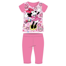 ExityKft. Disney Minnie egér rövid ujjú nyári pamut pizsama - gyerek jersey pizsama - rózsaszín - 110