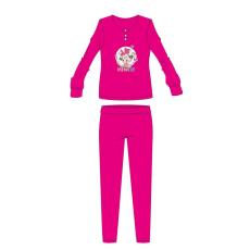ExityKft. Disney Minnie egér téli pamut gyerek pizsama - interlock pizsama - pink - 116