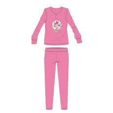 ExityKft. Disney Minnie egér téli pamut gyerek pizsama - interlock pizsama - rózsaszín - 122