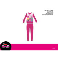 ExityKft. Disney Minnie egér vékony pamut gyerek pizsama - jersey pizsama - pink - 134-140