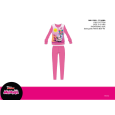 ExityKft. Disney Minnie egér vékony pamut gyerek pizsama - jersey pizsama - sötétrózsaszín - 116