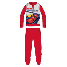 ExityKft. Disney Verdák téli pamut gyerek pizsama - interlock pizsama - Racing hero felirattal - piros - 110