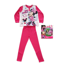 ExityKft. Hosszú vékony pamut gyerek pizsama - Minnie egér - Jersey - pink - 128
