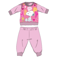 ExityKft. Snoopy hosszú vékony baba pizsama - pamut jersey pizsama - világosrózsaszín - 92 gyerek hálóing, pizsama