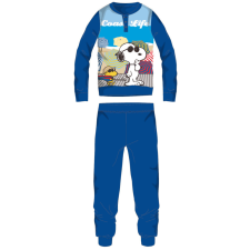 ExityKft. Snoopy hosszú vékony pamut gyerek pizsama - jersey pizsama - középkék - 122 gyerek hálóing, pizsama