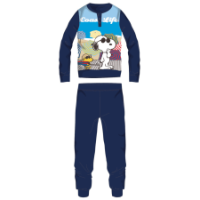 ExityKft. Snoopy hosszú vékony pamut gyerek pizsama - jersey pizsama - sötétkék - 116 gyerek hálóing, pizsama