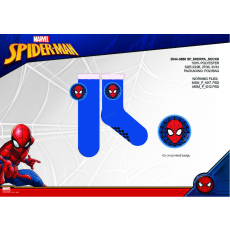 ExityKft. Spiderman csúszásgátlós meleg téli zokni gyerekeknek - sherpa zokni - sötétkék - 31-34