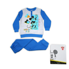 ExityKft. Téli pamut gyerek pizsama - Mickey egér - középkék - 104