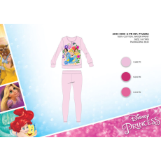 ExityKft. Téli pamut interlock gyerek pizsama - Disney Hercegnők - világosrózsaszín - 110