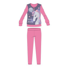 ExityKft. Unikornis téli pamut gyerek pizsama - interlock pizsama - Sweet Dreams felirattal - rózsaszín - 104