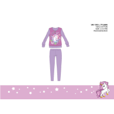 ExityKft. Unikornis vékony pamut gyerek pizsama - jersey pizsama - lila - 128 gyerek hálóing, pizsama