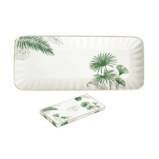 Exotique Trópusi Porcelán Tálca - 36x16cm konyhai eszköz