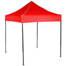 Expodom Gyorsan összecsukható sátor 2x2 m – acél, Piros, Oldalfalak nélkül sátor