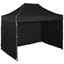Expodom Gyorsan összecsukható sátor 2x3 m – acél, Fekete, 3 oldalfal sátor