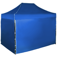 Expodom Gyorsan összecsukható sátor 2x3 m – acél, Kék, 4 oldalfal sátor