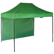 Expodom Gyorsan összecsukható sátor 2x3 m – acél, Zöld, 1 oldalfal sátor