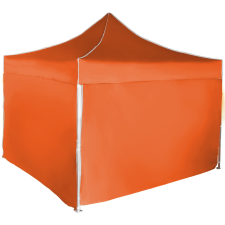 Expodom Gyorsan összecsukható sátor 3x3 m - alumínium, 4 oldalfal, Narancs sátor