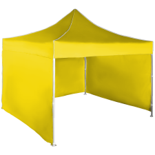Expodom Gyorsan összecsukható sátor 3x3 m - alumínium, Sárga, 3 oldalfal sátor