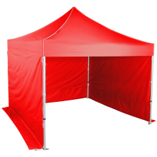 Expodom Gyorsan összecsukható sátor 3x3 m - hexagonális alumínium, Piros sátor