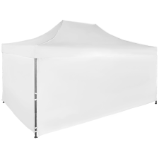Expodom Gyorsan összecsukható sátor 3x4,5 m – acél, Fehér, 4 oldalfal sátor