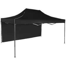 Expodom Gyorsan összecsukható sátor 3x4,5 m – acél, Fekete, 1 oldalfal sátor