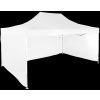 Expodom Gyorsan összecsukható sátor 3x4,5 m - alumínium, Fehér, 3 oldalfal