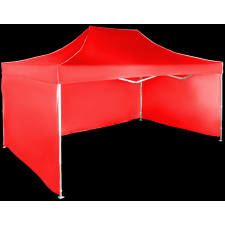 Expodom Gyorsan összecsukható sátor 3x4,5 m - alumínium, Piros, 3 oldalfal sátor