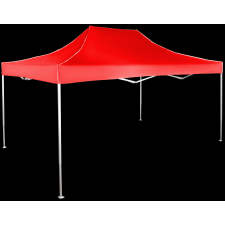 Expodom Gyorsan összecsukható sátor 3x4,5 m - alumínium, Piros, Oldalfalak nélkül sátor