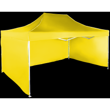 Expodom Gyorsan összecsukható sátor 3x4,5 m - alumínium, Sárga, 3 oldalfal sátor