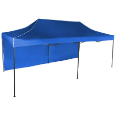 Expodom Gyorsan összecsukható sátor 3x6 m - acél, Kék, 1 oldalfal sátor