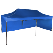 Expodom Gyorsan összecsukható sátor 3x6 m - acél, Kék, 2 oldalfal sátor