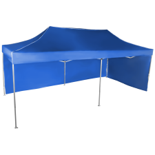 Expodom Gyorsan összecsukható sátor 3x6 m - alumínium, Kék, 2 oldalfal sátor