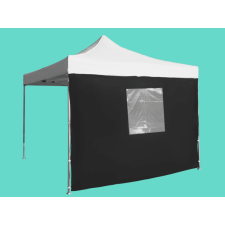 Expodom Oldalfal 2m - ablakkal, Fekete kerti bútor