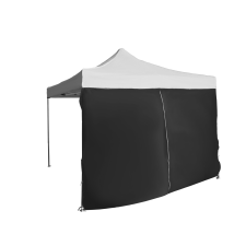 Expodom Oldalfal 3m ajtóval - hexagonális, Fekete kerti bútor