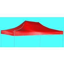 Expodom Tetőponyva 3x4,5m - hexagonális, Piros kerti bútor