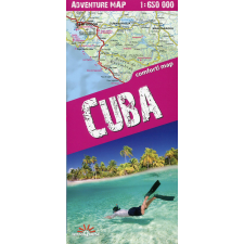 Expressmap Kuba térkép, Kuba autós térkép, Cuba autótérkép Expressmap fóliás térkép
