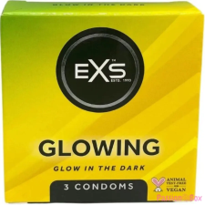 EXS Condoms EXS Glow - vegán világító óvszer (3 db) óvszer