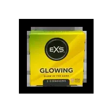 EXS Glow - világító óvszer  Kiszerelés: 3 db (5027701002978) óvszer