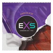 EXS Hot Chocolate - óvszer csoki ízesítéssel - fekete (100 db) óvszer