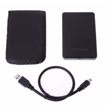  ExtCaseBla_usb_3.0 2.5" Külső HDD ház mobil rack (Fekete) SATA USB 3.0 merevlemez tok mobilrack asztali számítógép kellék