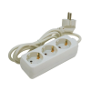 Extol Elektromos elosztó 5m kábel, 3 aljzattal földelt 250V/10A, max 2500W (e84719)