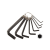 Extol imbuszkulcs klt.; 10 db, (H2-2,5-3-4-5-6-8-10-12-14 mm)