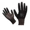 Extol Kötött kesztyű mártott gumirozott tenyérrel és ujjheggyel fekete 11 méret (e865109)