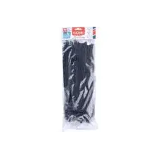 Extol Premium kábelkötegelő 7,2×300mm, fekete nylon, 100db (8856258) villanyszerelés