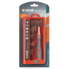 EXTOL PREMIUM órás csavarhúzó klt. 22 db C.V. bitekkel; lapos 1,5-3mm, PH000-PH1, PZ0-PZ1, imbusz: 1,5-3mm, torx: T6-20