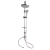 Extol Set dus, Extol, 2 capete, cu suport dus, furtun 150 cm, suport sapun, alama