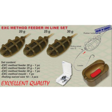  Extra Carp method Feeder Inline-kosár szett + töltő,forgók. horgászkiegészítő