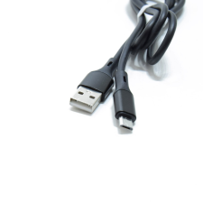  Extra rugalmas adat- és töltőkábel - USB Type-C / 1 méter, fekete mobiltelefon kellék