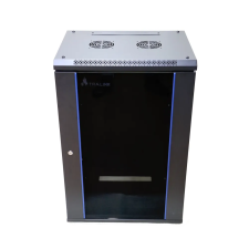 ExtraLink 19" Fali rack szekrény 15U 600x450mm - Fekete (EX.14329) asztali számítógép kellék
