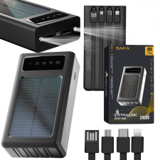 ExtraLink EPB-092 20000mAh Black | Powerbank | Solar Power bank, USB-C power bank